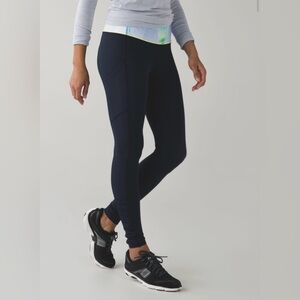 Lululemon Speed Tight IV running leggings base layer reflective size 8